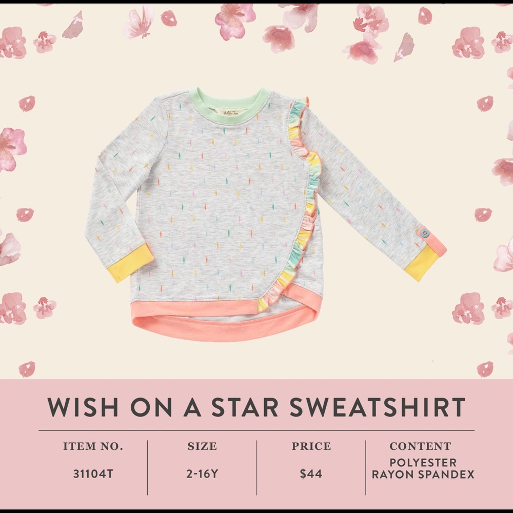 Matilda Jane girls wish on a star sweatshirt